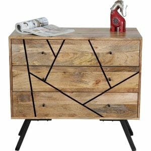 Amari Light Mango Wood 3 Drawer Chest Of Drawers