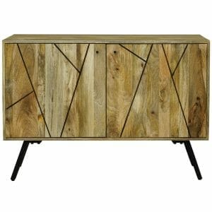Amari Light Mango Wood 2 Door Sideboard 110cm - Packman's Furniture