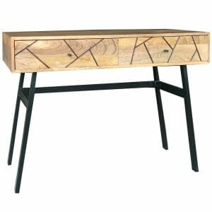 Amari Light Mango Wood Console Table 100cm Amar-116 - Packman's Furniture
