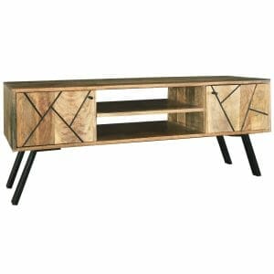 Amari Light Mango Wood Tv Unit 118cm Amar-114 - Packman's Furniture