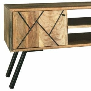 Amari Light Mango Wood Tv Unit 118cm Amar-114 - Packman's Furniture