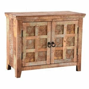Aravali Mango Wood 2 Door Sideboard-ara-205 - Packmans Furniture