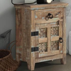 Aravali Mango Left Hand Bedside Table 33x51x71cm