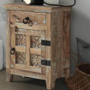 Aravali Mango Right Hand Bedside Table 33x51x71cm