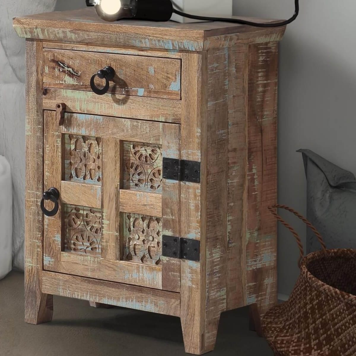 Aravali Mango Right Hand Bedside Table 33X51X71Cm
