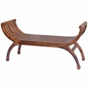 Cuba Sheesham Wood Large Bench 35x123x60cm-jfl-121 - Packmans Furniture