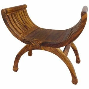 Cuba Sheesham Wood Single Seat Bench-sb-ss - Packmans Furniture