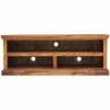 Cuba Sheesham Wood Plasma Tv Unit 120Cm-Iv01 - Packmans Furniture