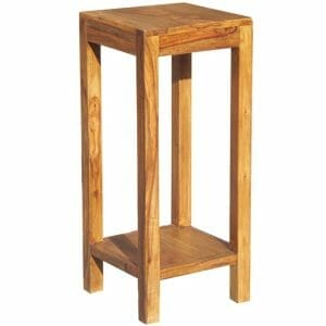 Cuba Sheesham Wood Telephone Table 30x30x70cm-old04 - Packmans Furniture