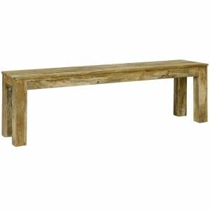 Dakota Large Light Mango Bench 148cm-dbl-l - Packmans Furniture