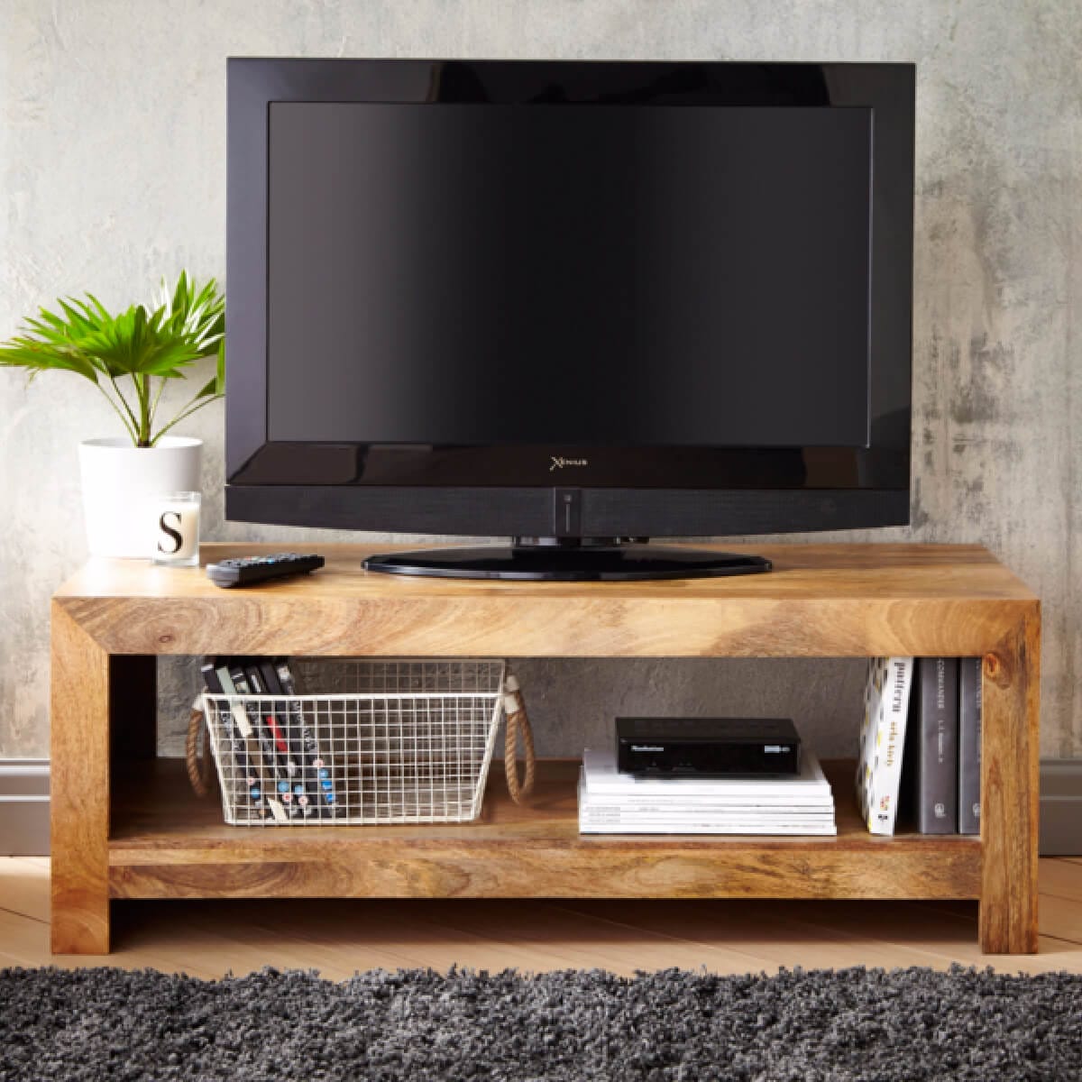 Dakota Light Mango Tv Unit &Amp; Coffee Table-Dptv-L - Packmans Furniture