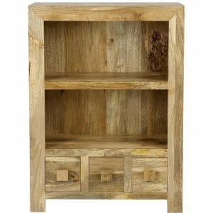 Dsbc-l-light Dakota Small Bookcase Mango Wood - Packmans Furniture