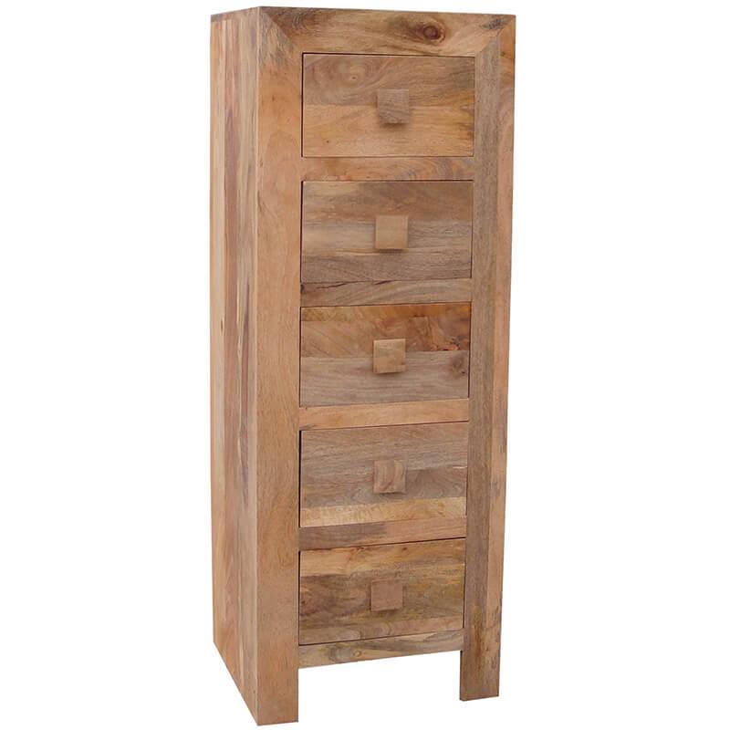Dakota Light Mango Tall Boy Chest 40X45X118Cm - Image 8