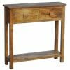 Dakota Light Mango Mini Console Table 80cm-dmct-l - Packmans Furniture