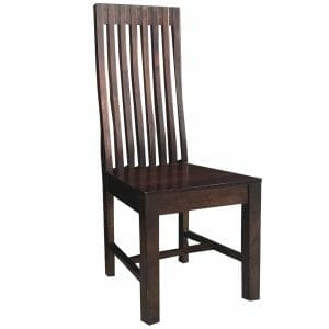 Dakota High Back Mango Wood Dining Chair - Solid Mango Wood-gen-011a-x2 - Packmans Furniture