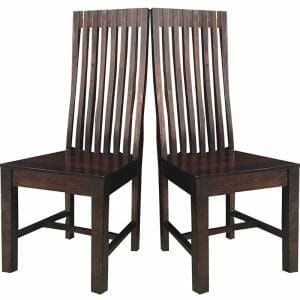 Dldt+6x-gen-011a-dakota Large Dining Table With 6 High Back Chairs (175cm) Solid Mango Wood - Packmans Furniture