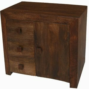 Dakota Mango Wood 3 Drawer Sideboard - D3sb - Packmans Furniture