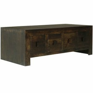 Dakota Mango Wood 8 Drawer Coffee Table 118cm-dct8d - Packmans Furniture
