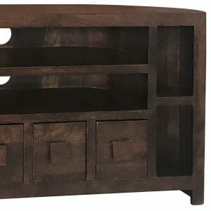 Dakota Mango Wood Corner Tv Unit 104cm