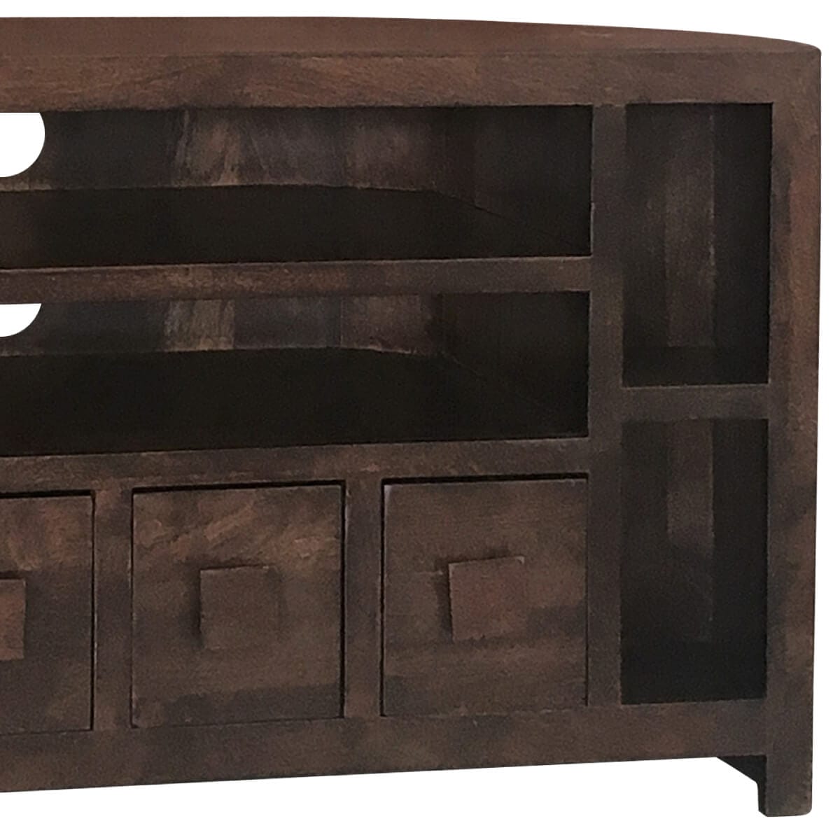 Dakota Mango Wood Corner Tv Unit 104Cm