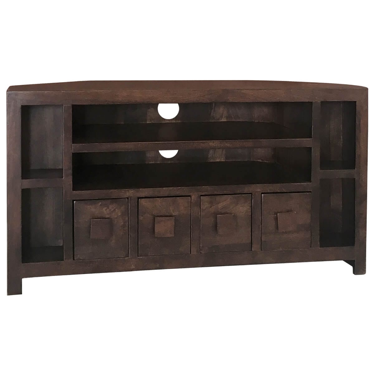 Dakota Mango Wood Corner Tv Unit 104Cm