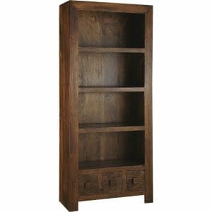 Dakota Mango Wood Large Bookcase 30x75x175cm