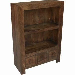 Dakota Mango Wood Small Bookcase 30x75x105cm