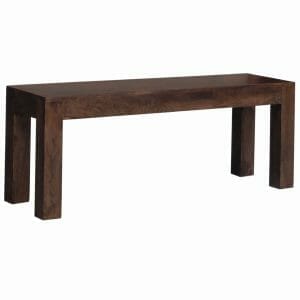 Dakota Small Mango Wood Bench 118cm-dbs - Packmans Furniture