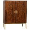 Dark Gold Sheesham Small Sideboard - Packman'S Furniture