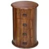 4843B-Ganga Jali 4 Drawer Drum Chest Solid Sheesham Wood - Packmans Furniture