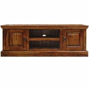 Ganga Range Jali Medium Plasma Tv Cabinet Solid Sheesham Wood-sa1346a - Packmans Furniture