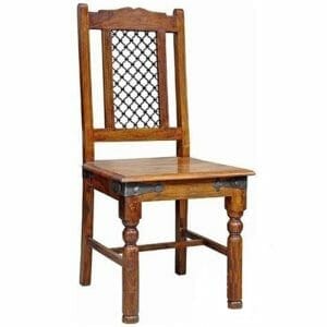 Ganga Range Jali Rawat Chairs X2 Solid Sheesham Wood-978111x2 - Packmans Furniture