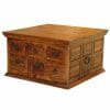 Ganga Range Jali Sheesham Wood 6 Drawer Box Chest Coffee Table-6Db - Packmans Furniture