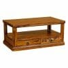Ganga Sheesham 2 Drawer Coffee Table 60X100Cm-Jfl-122 - Packmans Furniture