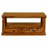 Ganga Sheesham 2 Drawer Coffee Table 60x100cm-jfl-122 - Packmans Furniture