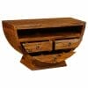Ganga Sheesham Half Bowl Tv Unit 120Cm-Sa5233 - Packmans Furniture