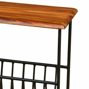 Ganga Sheesham Magazine Rack Detail Imr