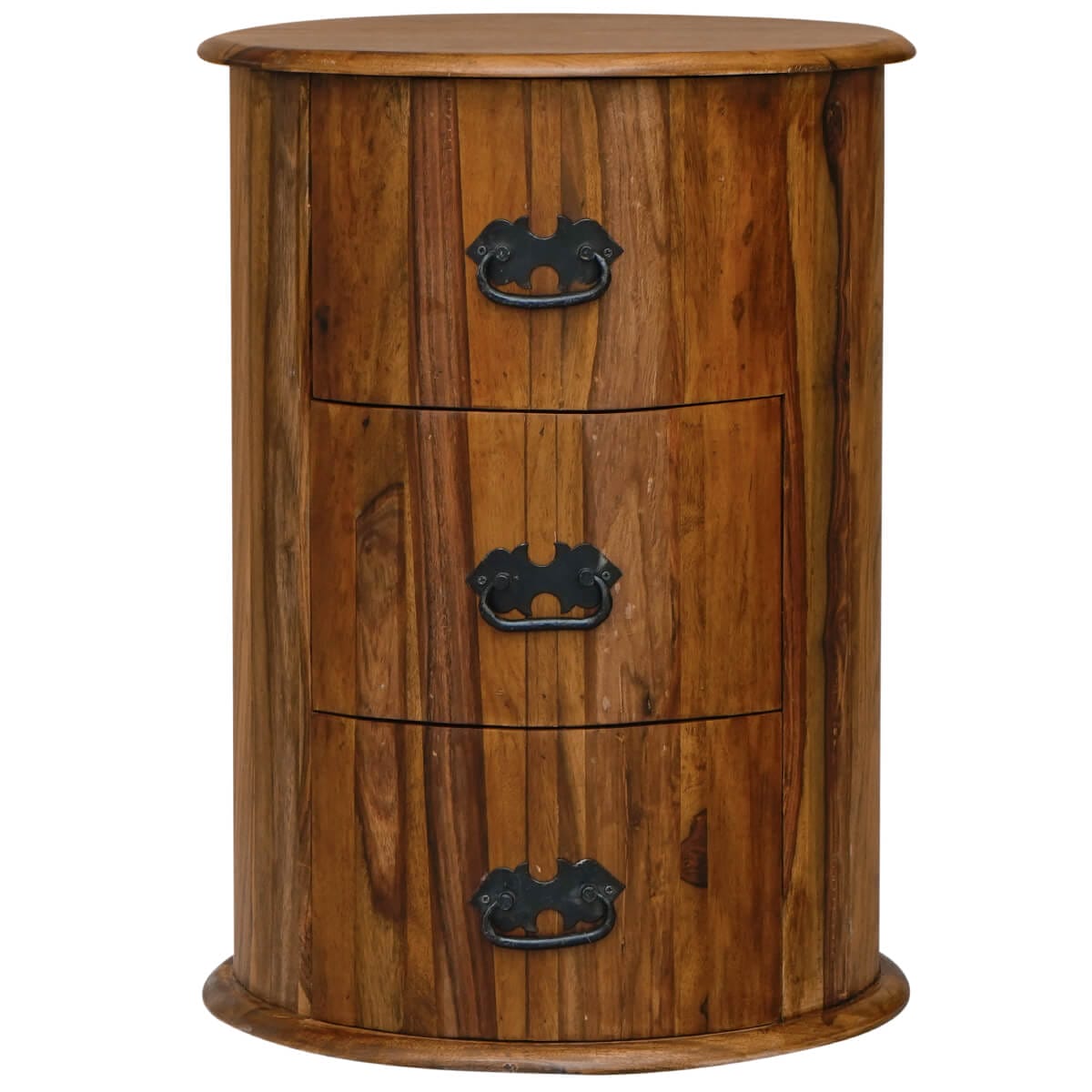 Ganga Sheesham Thakat 3 Drawer Drum Chest 45X45X60Cm