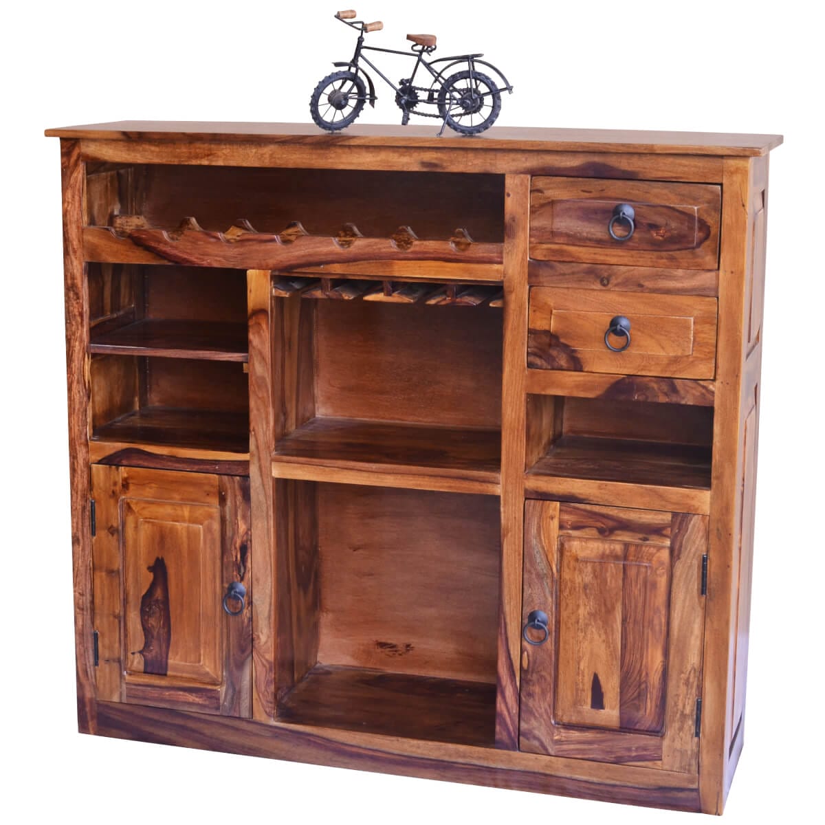 Ganga Sheesham Wood Bar Cabinet 33X120X110Cm-Jfl-101 - Packmans Furniture