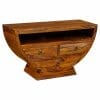 Ganga Sheesham Wood Half Bowl Tv Unit 120cm-sa5233 - Packmans Furniture