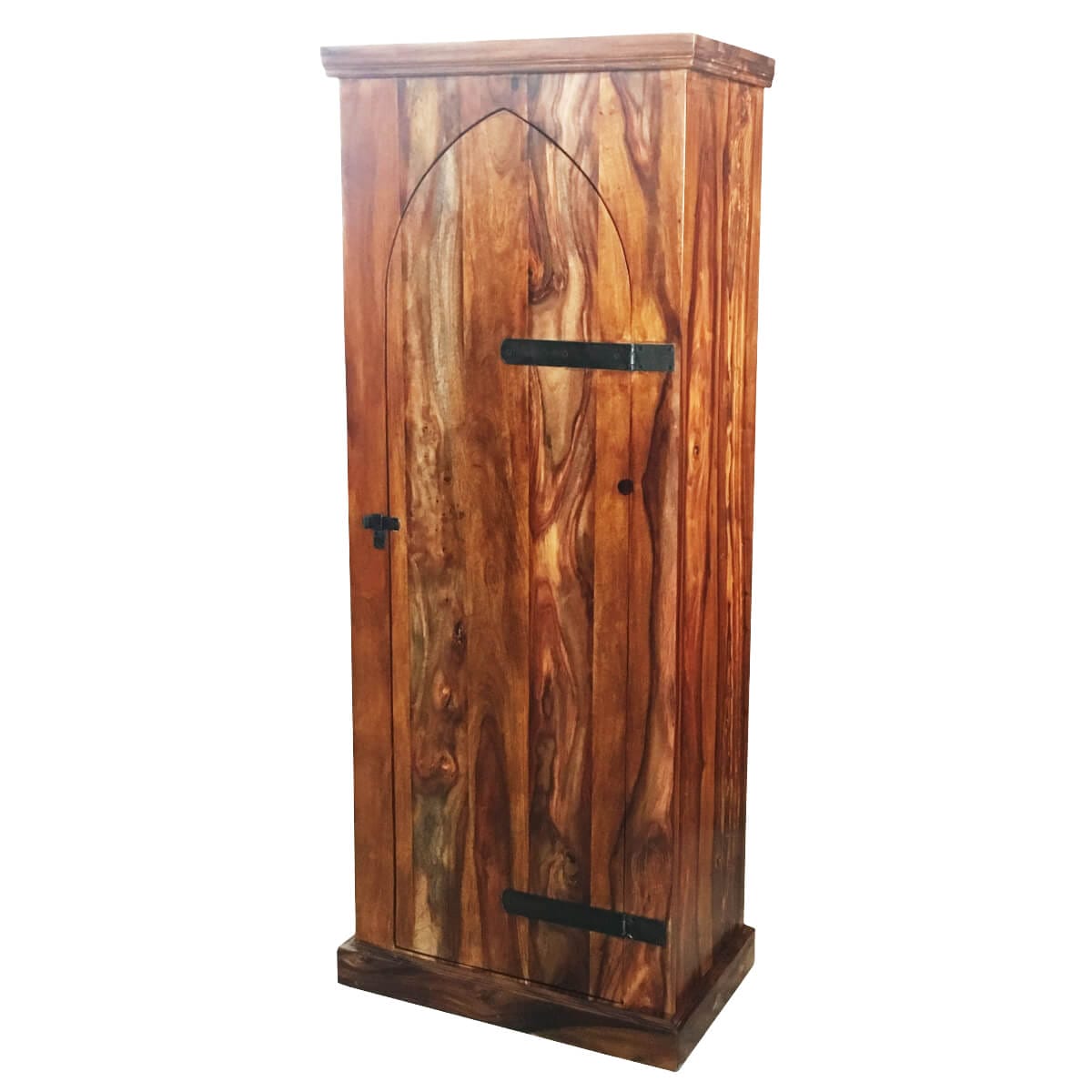 Ganga Sheesham Wood Narrow Tall Cabinet 35X60X150Cm-Jfl-123 - Packmans Furniture