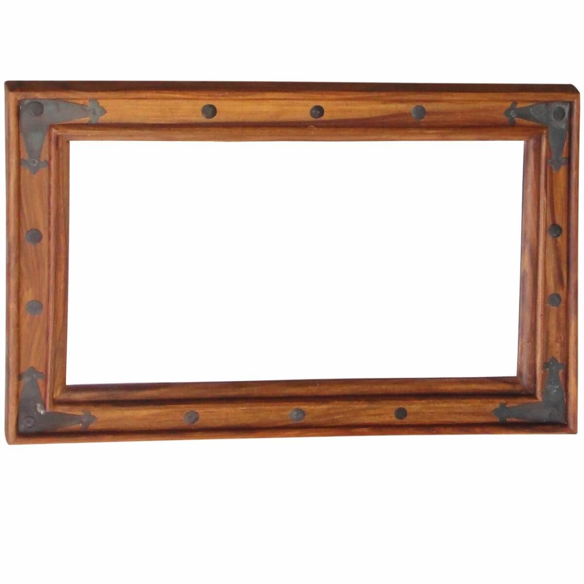 Ganga Sheesham Wood Small Mirror 60X90Cm-1645 - Packmans Furniture