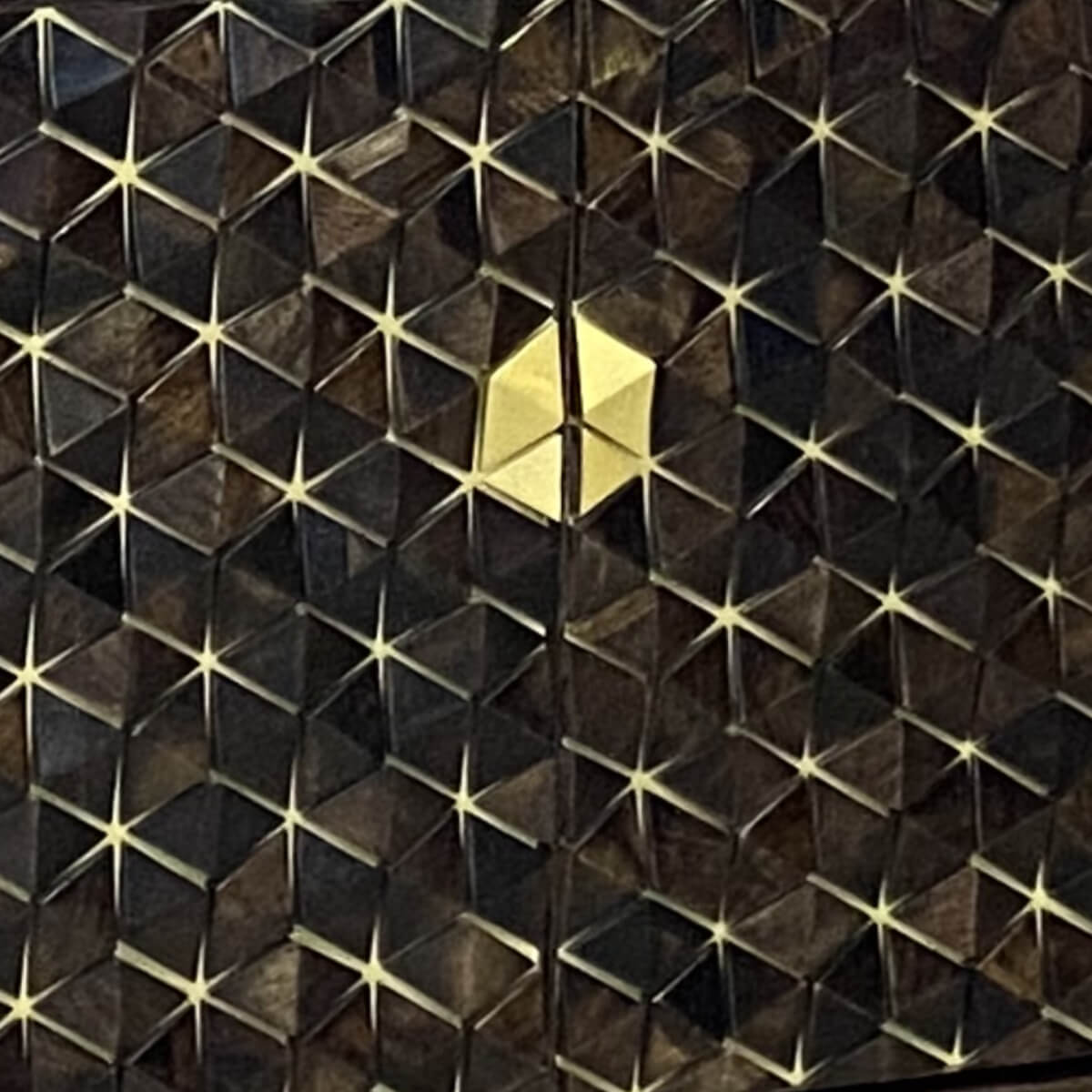 Golden Gem Dark Mango Glass Almirah 40X95X185Cm - Image 2