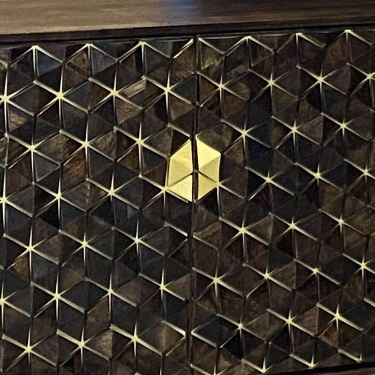 Golden Gem Dark Mango Large Sideboard 160Cm - Image 5