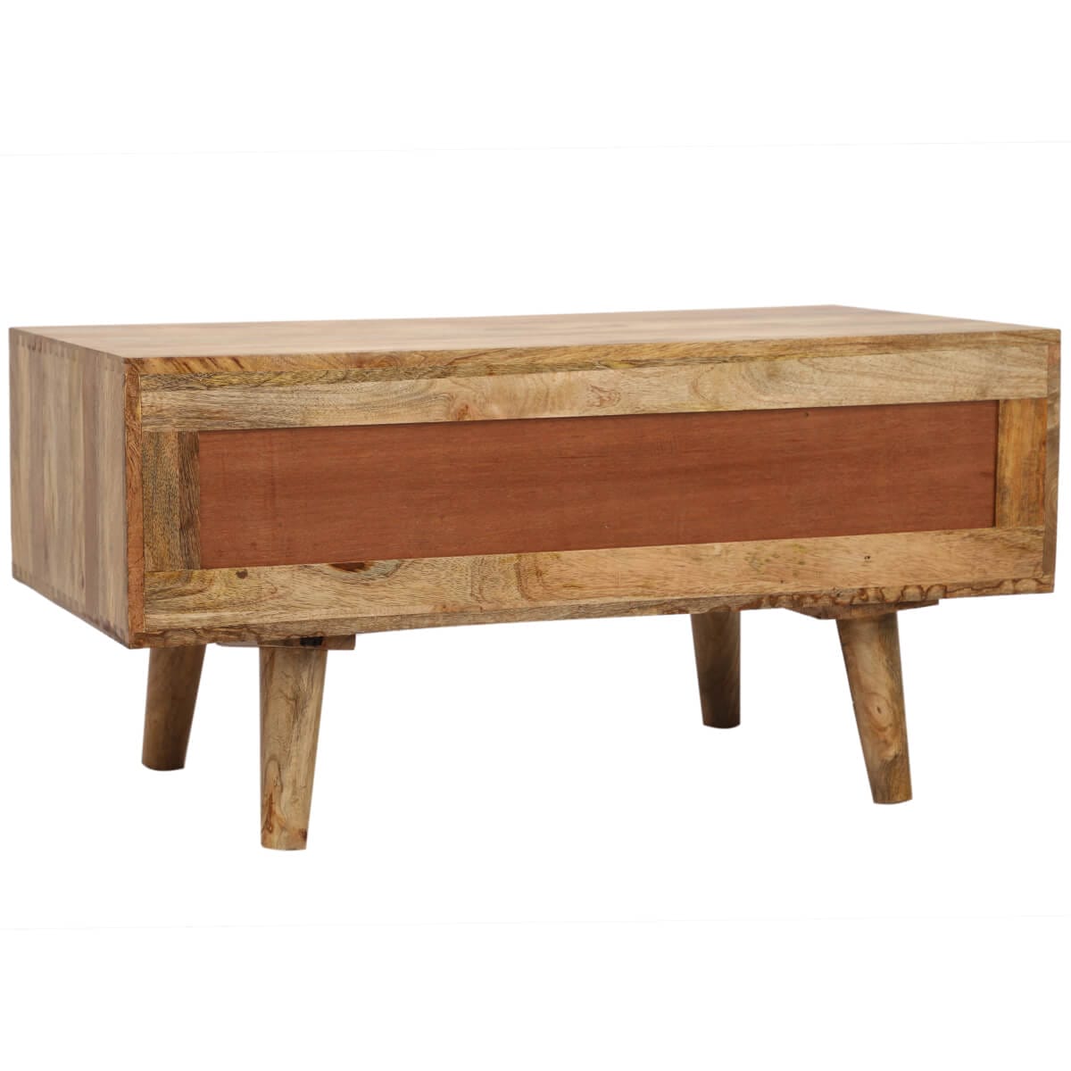 Hexagonal Light Mango 2 Drawer Coffee Table 50X90Cm - Image 6