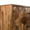 Hex-104-Hexagonal Retro Vintage Mango Plasma Tv Unit - Packmans Furniture