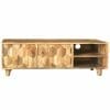 Hexagonal Light Mango Wood Plasma Tv Unit-Hex-104 - Packmans Furniture