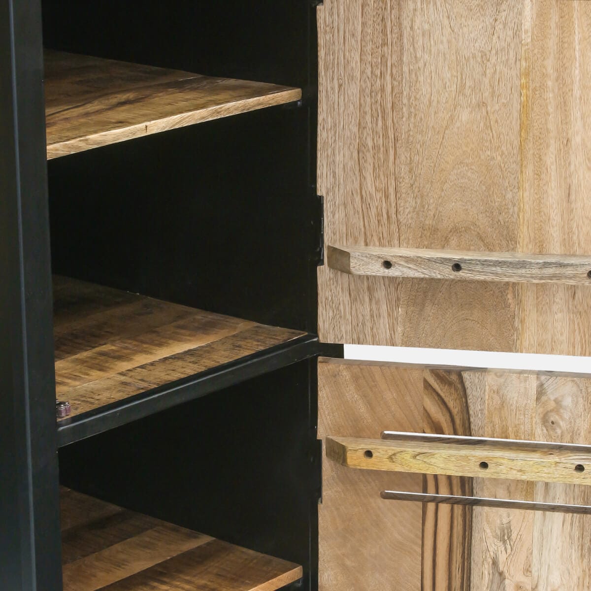 Indus Mango Wood Single Locker Cabinet 48X48X180Cm - Image 3