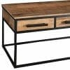 Ind-726-Industrial 3 Drawer Coffee Table Light Mango Solid Wood - Packmans Furniture