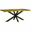 Tempest Industrial Edge Spider Leg Dining Table 140Cm